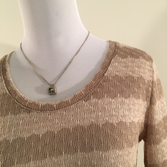 3 for $20 Sale: Coffee and Tan Striped Sweater - Picture 2 of 6